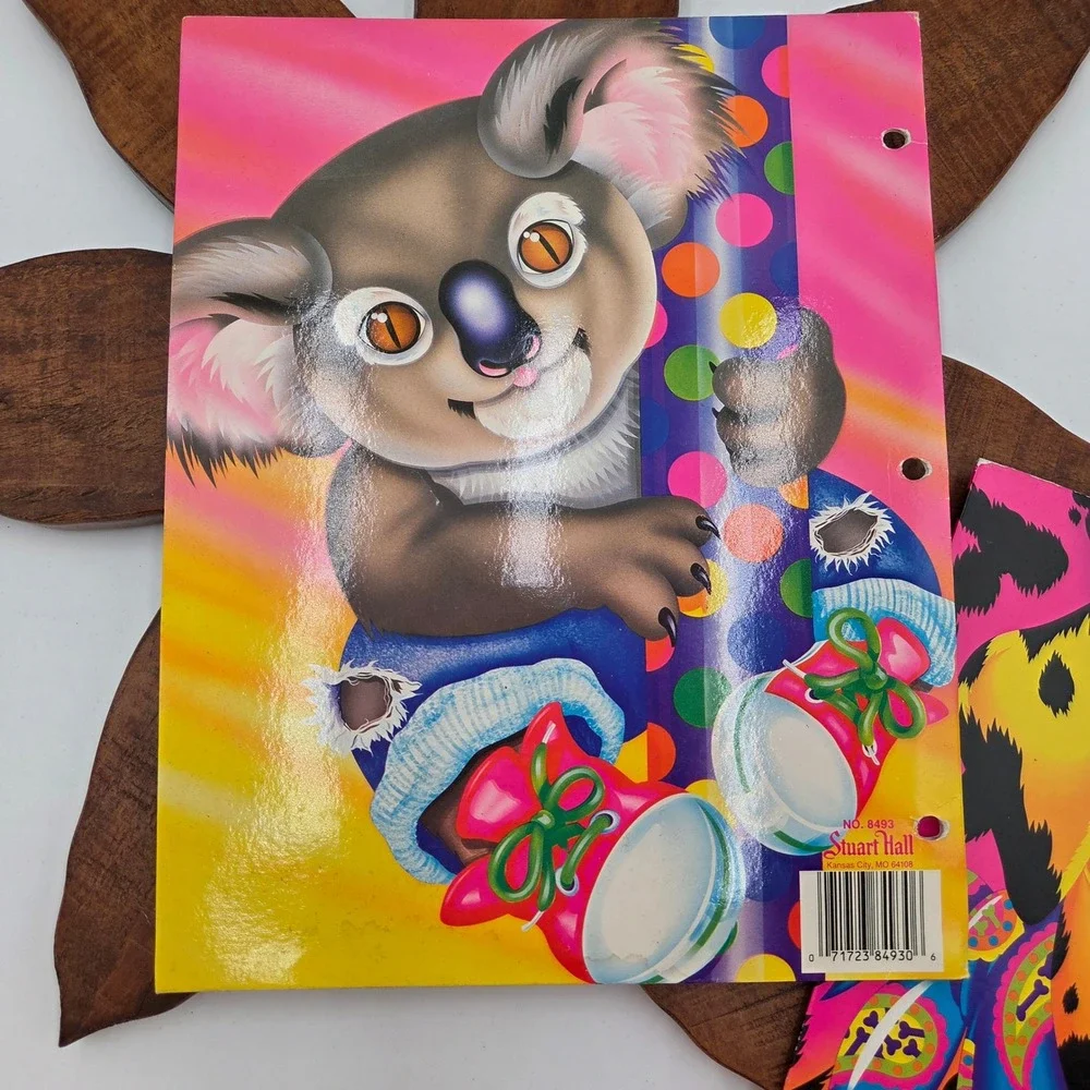 Vintage Lisa Frank Stuart Hall 2-Pocket Folders Dalmatian Koala Set of 2